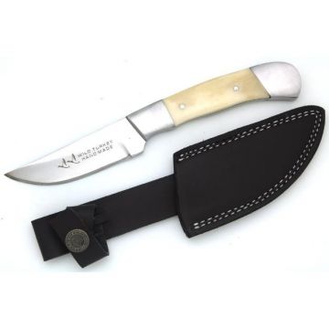 Wild Turkey Handmade Real Bone Handle Fixed Blade Knife 8" WT-2WB